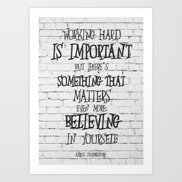 Albus Dumbledore Inspirational Wall Art Print Motivational Quote Poster Decor 