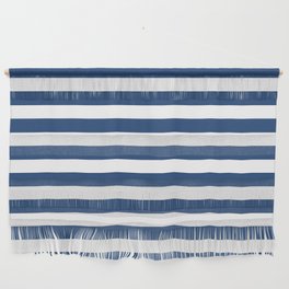 Blue And White Summer Modern Stripes Collection Wall Hanging