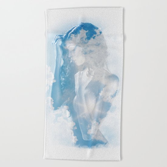 The beautiful sky Beach Towel