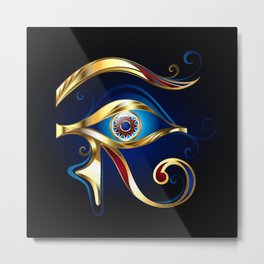 Gold Eye of Horus Metal Print