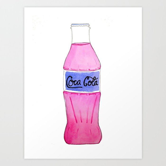 Pink Coke Art Print