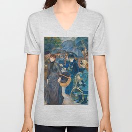 The Umbrellas, 1881-1886 by Pierre-Auguste Renoir V Neck T Shirt