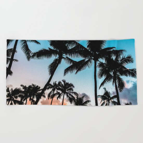 Tropical Sunset Beach Towel