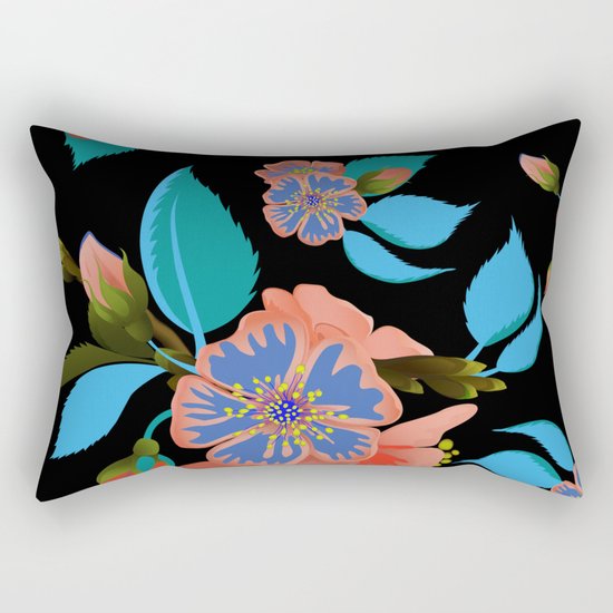 tas.color flower pattern Rectangular Pillow