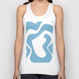 Baby blue abstract Unisex Tank Top