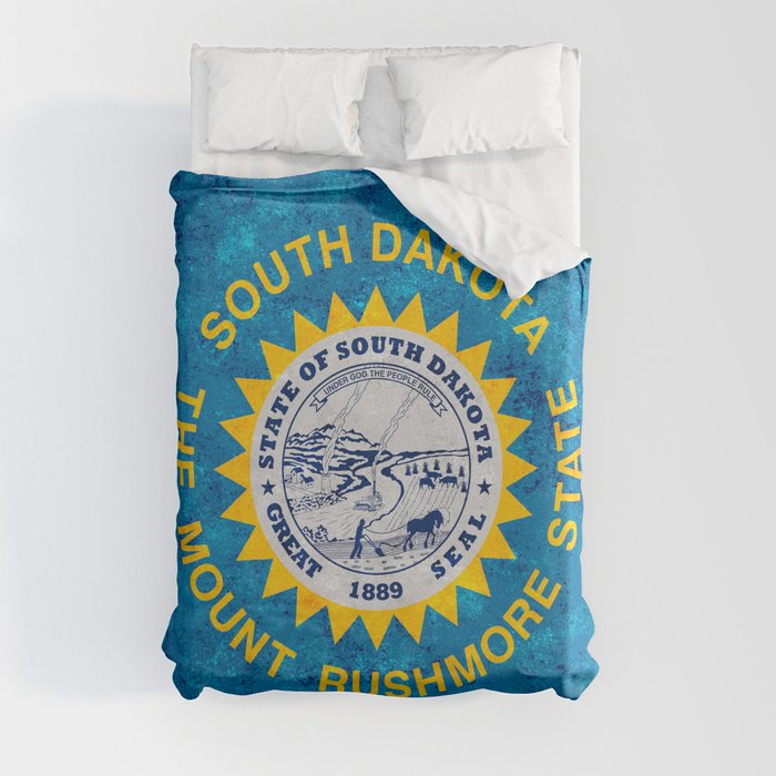State flag of South Dakota Duvet Cover