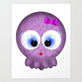 Loving BabySquid Art Print