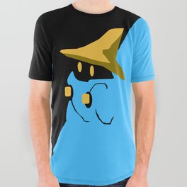 Black Mage/Wizard Contrast - F. Fantasy  All Over Graphic Tee