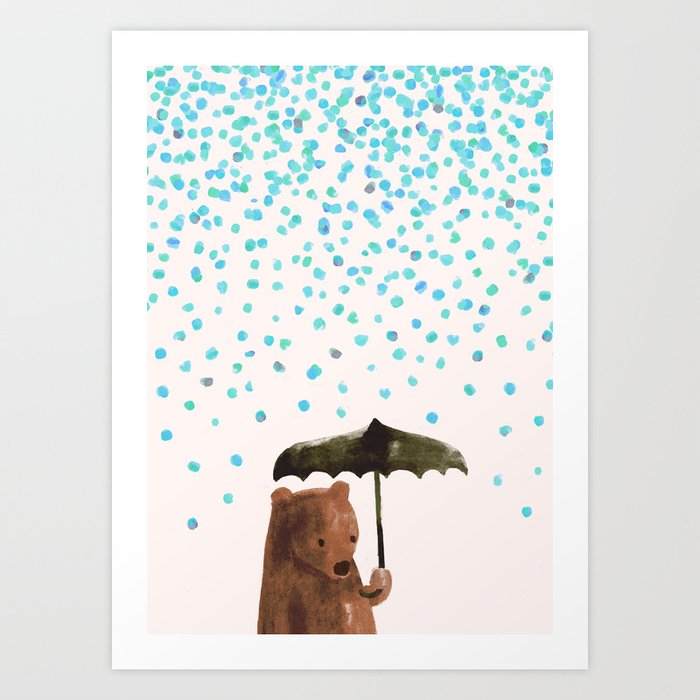 Rain rain go away Art Print