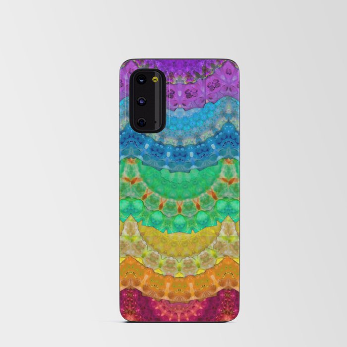 Colorful Chakra Mandala 4 by Sharon Cummings Android Card Case