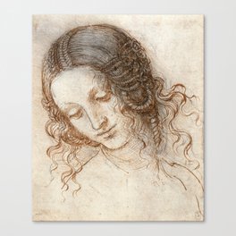 Leonardo da Vinci - Head of Leda Canvas Print