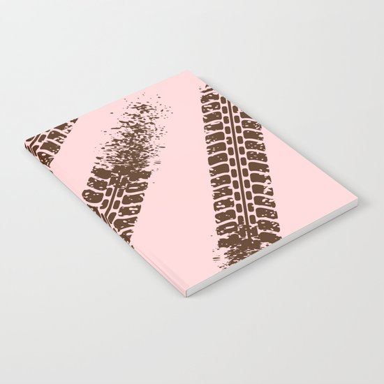 Mountain bike tyre marks Notebook