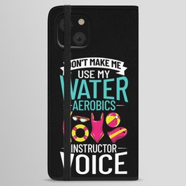 Water Aerobic Aqua Aquafit Fitness Workout iPhone Wallet Case