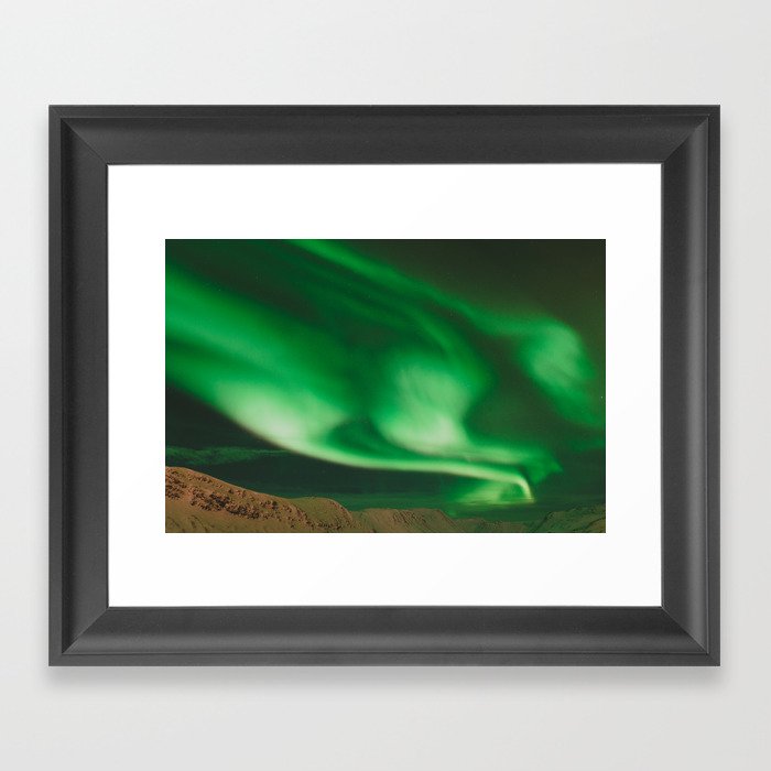 Northern Lights in Norway Framed Art Print