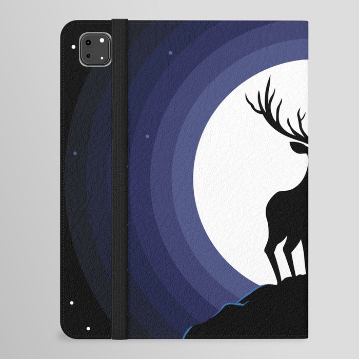 deer and the moon iPad Folio Case