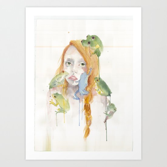 Exodus and the Frog Prince Portrait Art Print