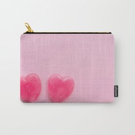 Pink Valentine Heart Lollipops Carry-All Pouch