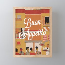 Buon Appetito - Enjoy Your Meal Framed Mini Art Print