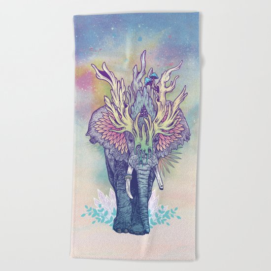 Spirit Animal - Elephant Beach Towel