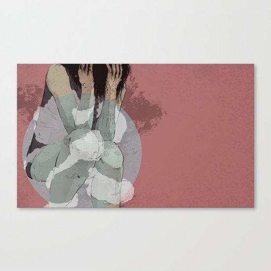 Lady Lost Canvas Print