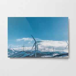 The Wind Farm (Color) Metal Print | Windy, Liberal, Windmill, Ecofriendly, Vegan, Environmental, Friendly, Photo, Sustain, Veggie 
