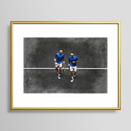 Nadal & Federer Framed Art Print