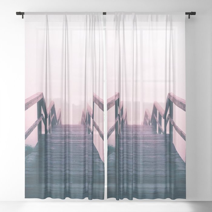 Staircase Sheer Curtain By Mmartabc Society6