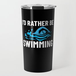 Swimming Coach Swim Pool Swimmer Lesson Travel Mug