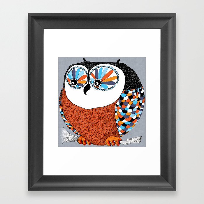 Beautiful Owl Framed Art Print