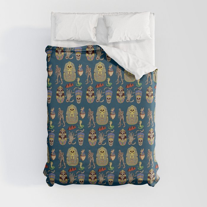 Mummy Death Pattern Duvet Cover