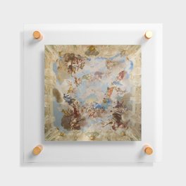 Ceiling Fresco Altenburg Abbey Mural Baroque Painting - The Harmony of Religion and Science Floating Acrylic Print