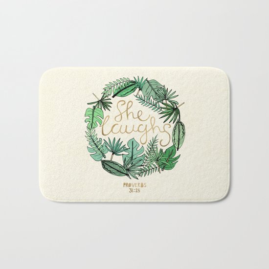 Proverbs 31:25 Bath Mat