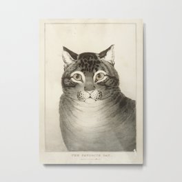 The Favorite Cat Vintage  Metal Print
