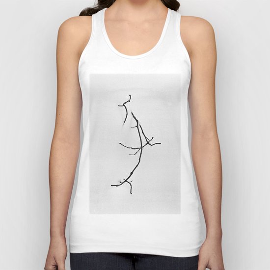Branch in snow Unisex Tank Top