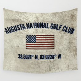Augusta National Golf Club, Coordinates Wall Tapestry