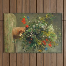 Pierre-Auguste Renoir "Fleurs dans un vase" Outdoor Rug