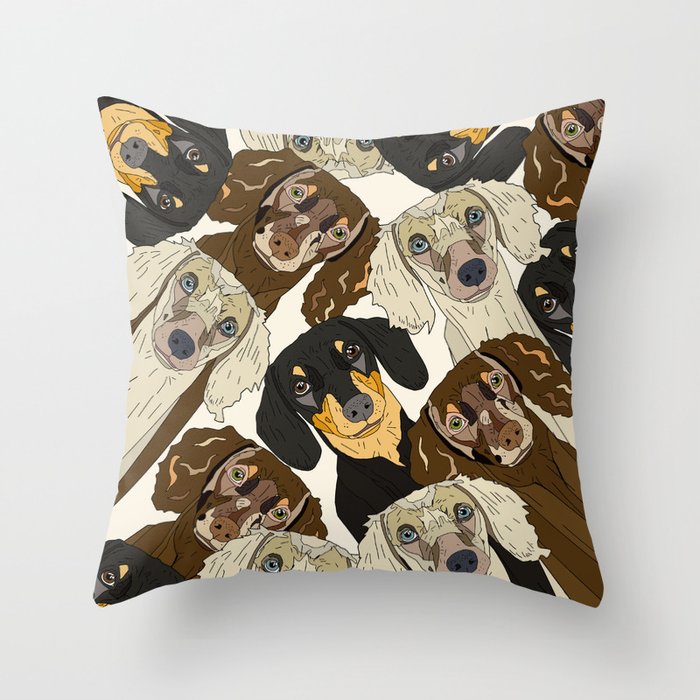 Doxie Nation Throw Pillow