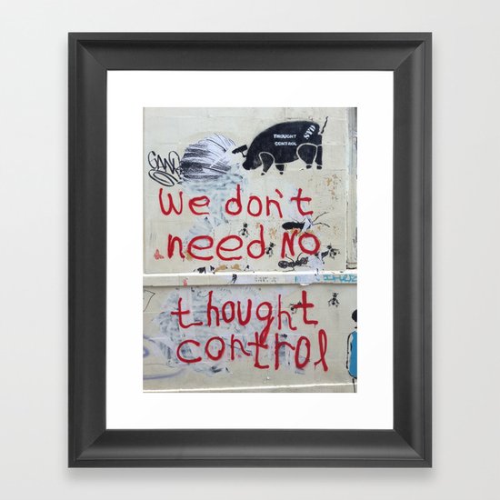 Just Another Brick in the Wall Framed Art Print