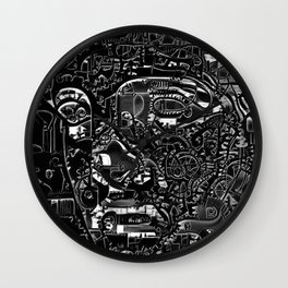 Dark Mechanical Portrait Wall Clock
