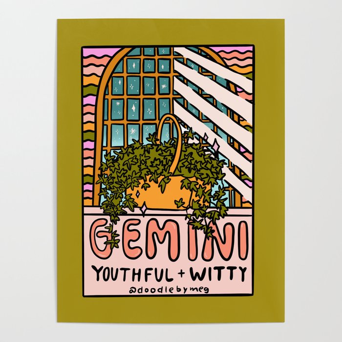Gemini Plant Poster