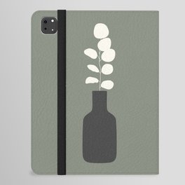 Minimalist Branch and Vase Abstract iPad Folio Case