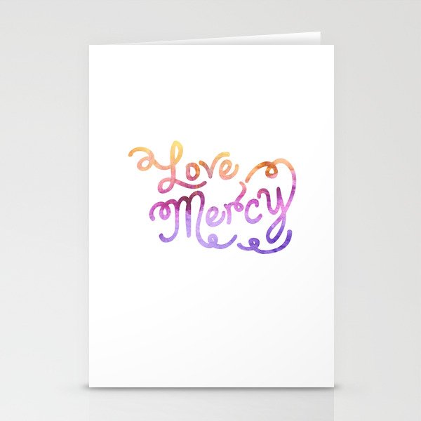 Love Mercy Stationery Cards