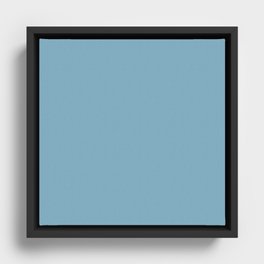 Storming Blue Framed Canvas
