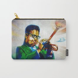 African American Masterpiece 'Dizzy Gillespie plays Harlem' portrait painting Carry-All Pouch