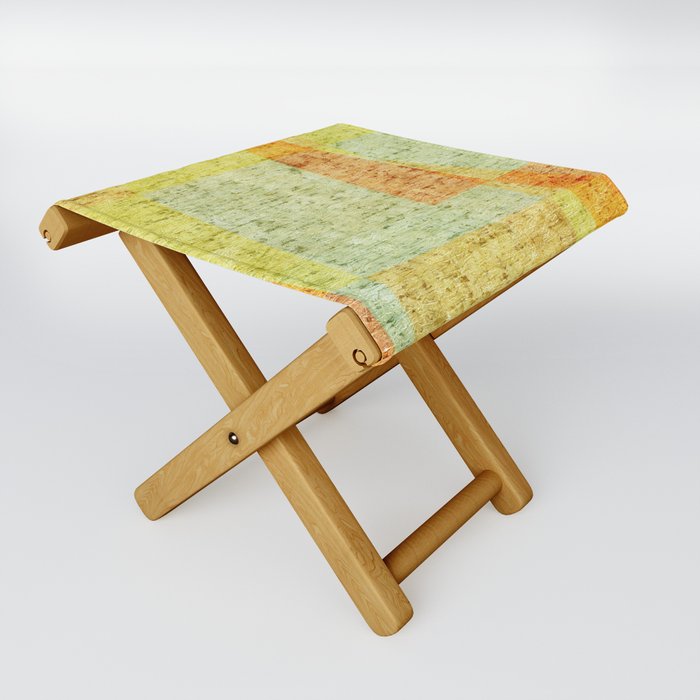 Old grunge background with delicate abstract texture Folding Stool