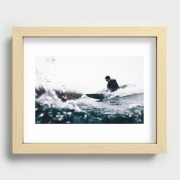 Arctic Surf Sweep Recessed Framed Print