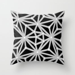 Abstract geometric pattern - gray. Throw Pillow