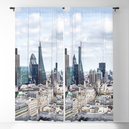 Great Britain Photography - Tall Skyscrapers Right Beneath The Clouds Blackout Curtain