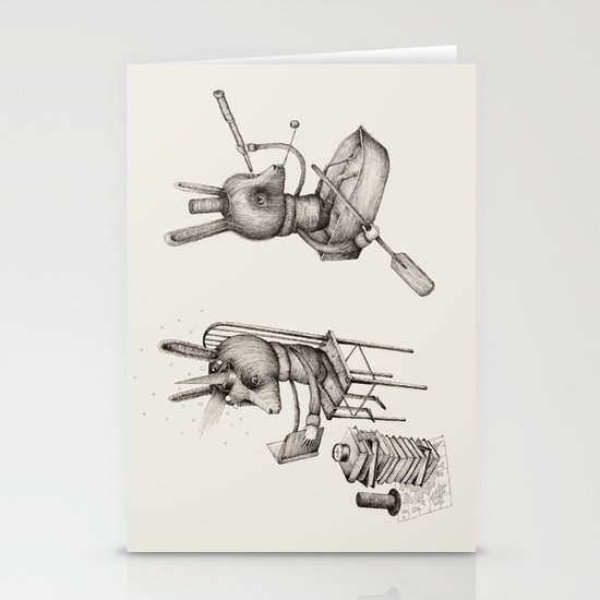 'Dreams Of Leaving' (Part 1 & 2) Stationery Cards