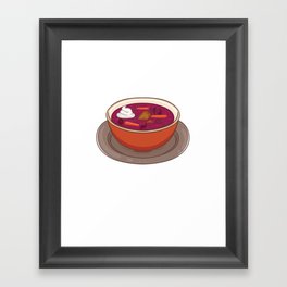 Borscht Beet Soup Gift Russian Beetroot Polish Framed Art Print
